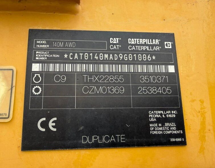 CATERPILLAR 140M AWD 6x6